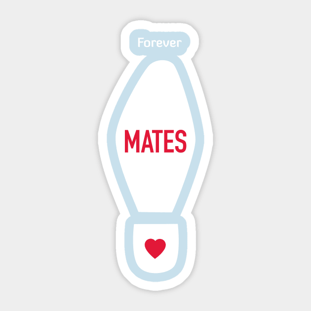 Forever Sole Mates Sticker by RussellTateDotCom